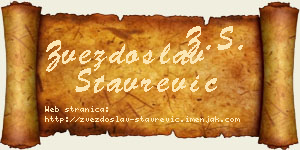 Zvezdoslav Stavrević vizit kartica